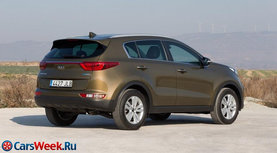 На Фото: Вид сзади Kia Sportage